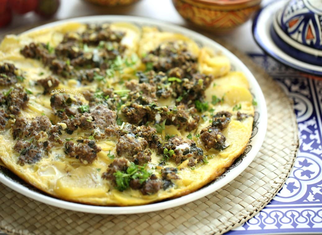 Aardappels met gehakt en ei