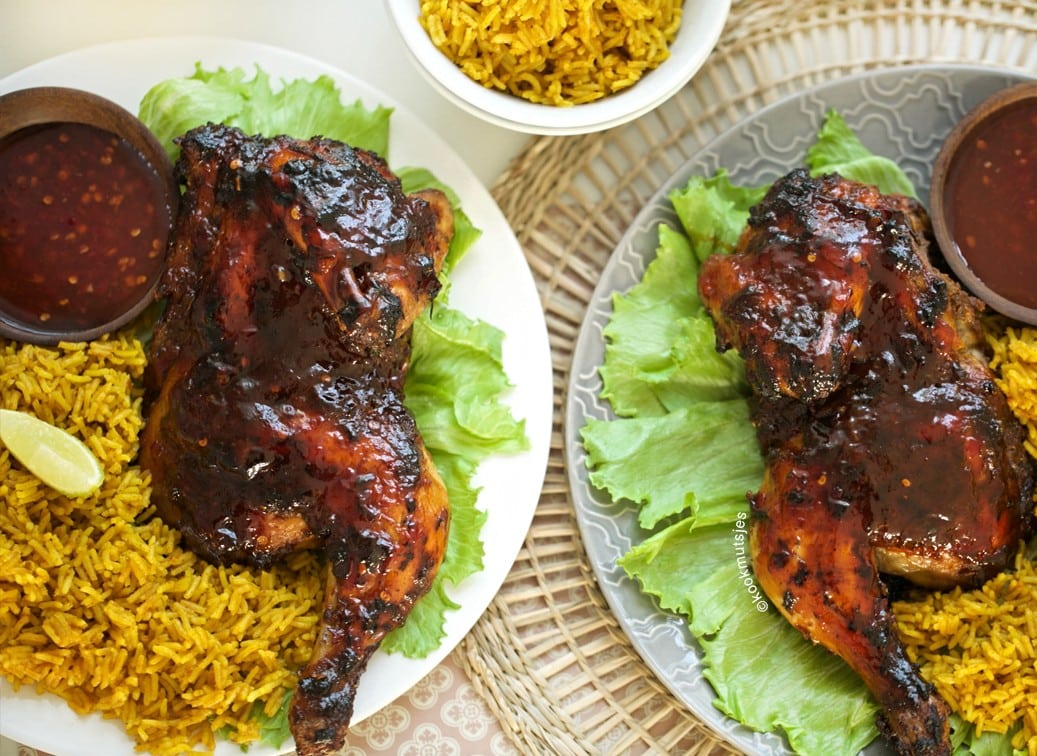 Sticky chicken uit de oven