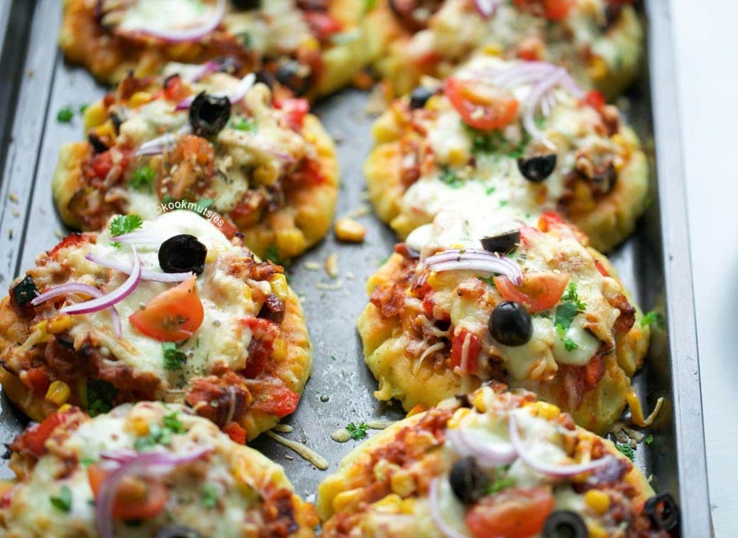 Mini aardappel pizza’s