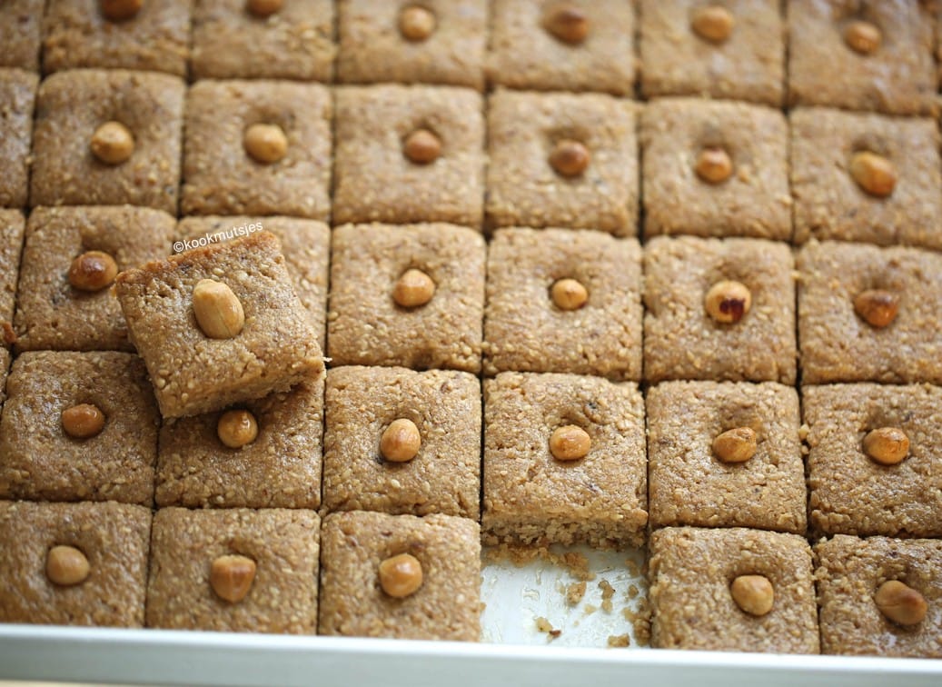 Pindakoekjes met honing