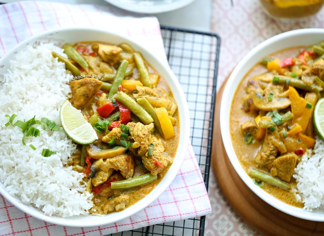 Kip kerrie met groentes