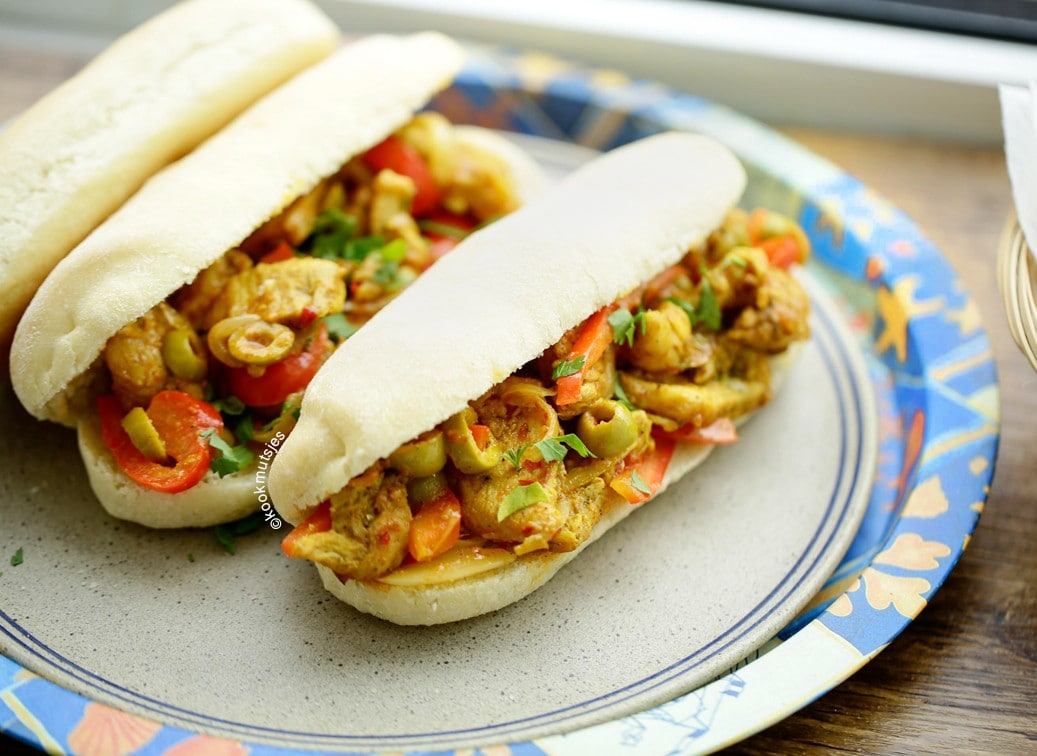 Malse kip met groentes