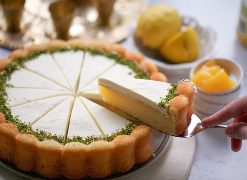 Citroencake met topping