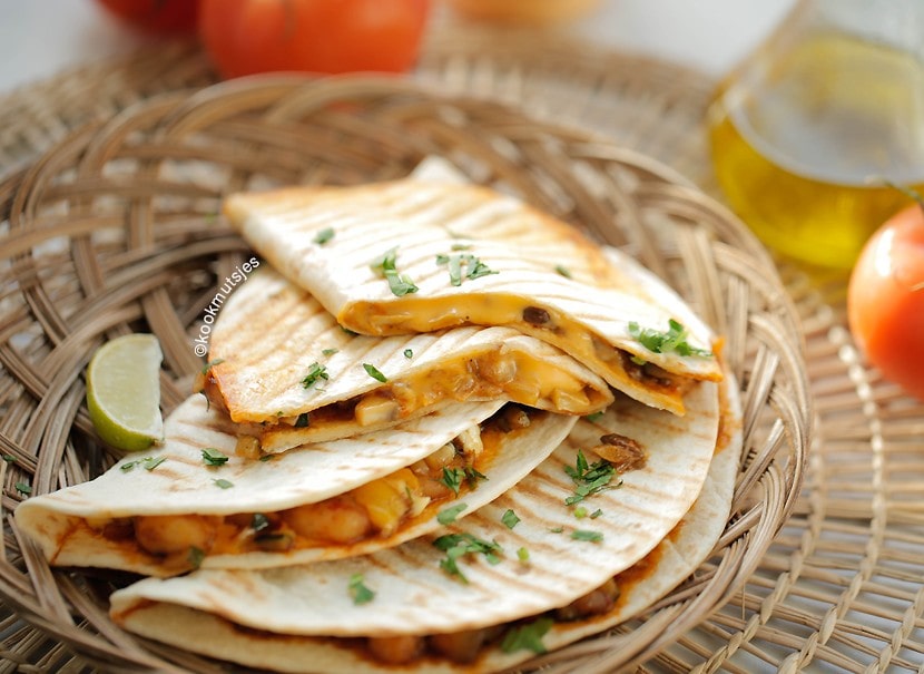 Wraps met hete garnalen