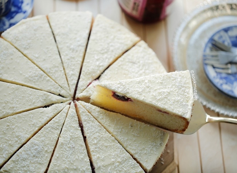 Kersencake met topping