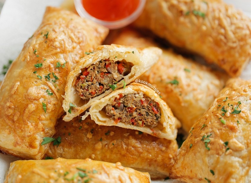 Gehakt in bladerdeeg