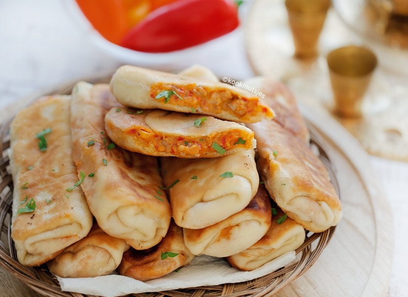 Gebakken kipbroodjes