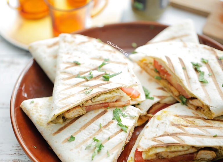 Kip pesto wraps