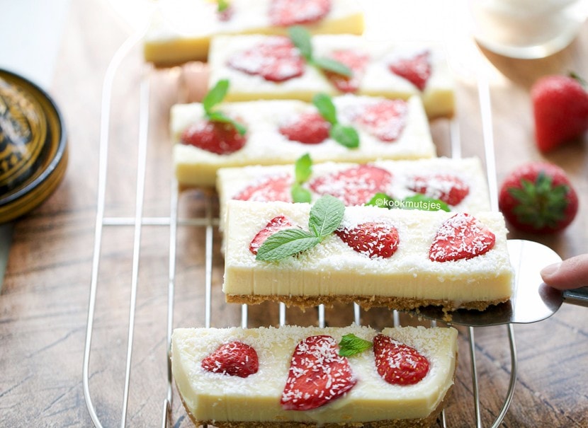 Aardbei chocolade fudge