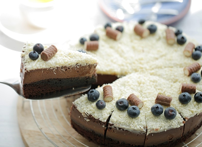 Brownie chocolade cheesecake