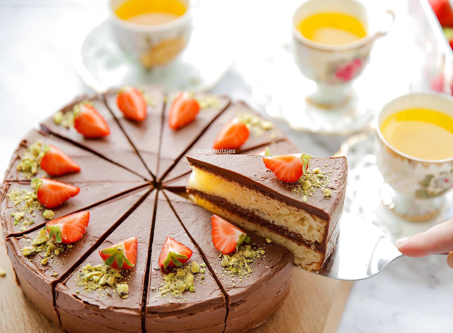 Vanille chocoladetaart