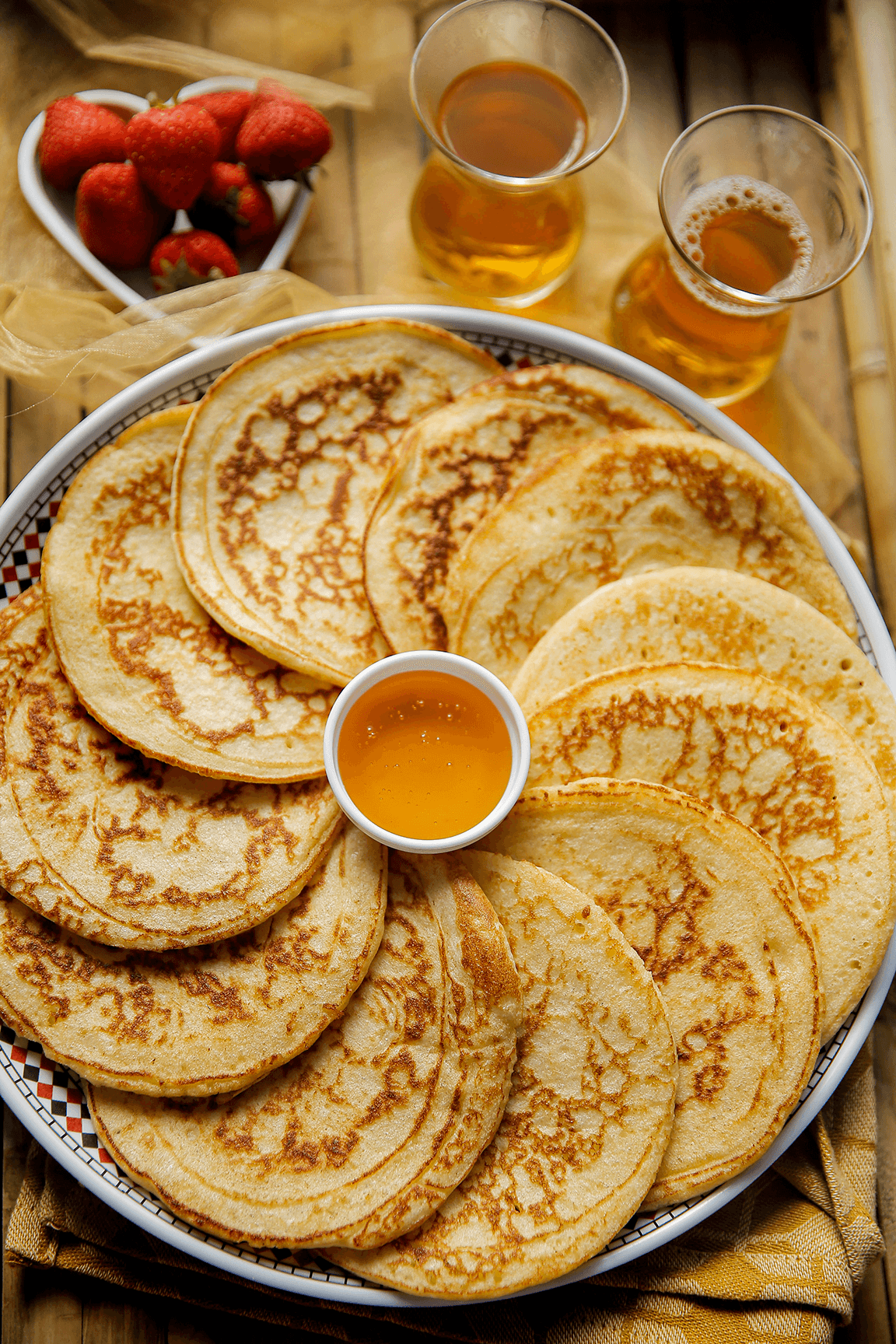 Mkhanfer - Marokkaanse pannenkoeken eindresultaat