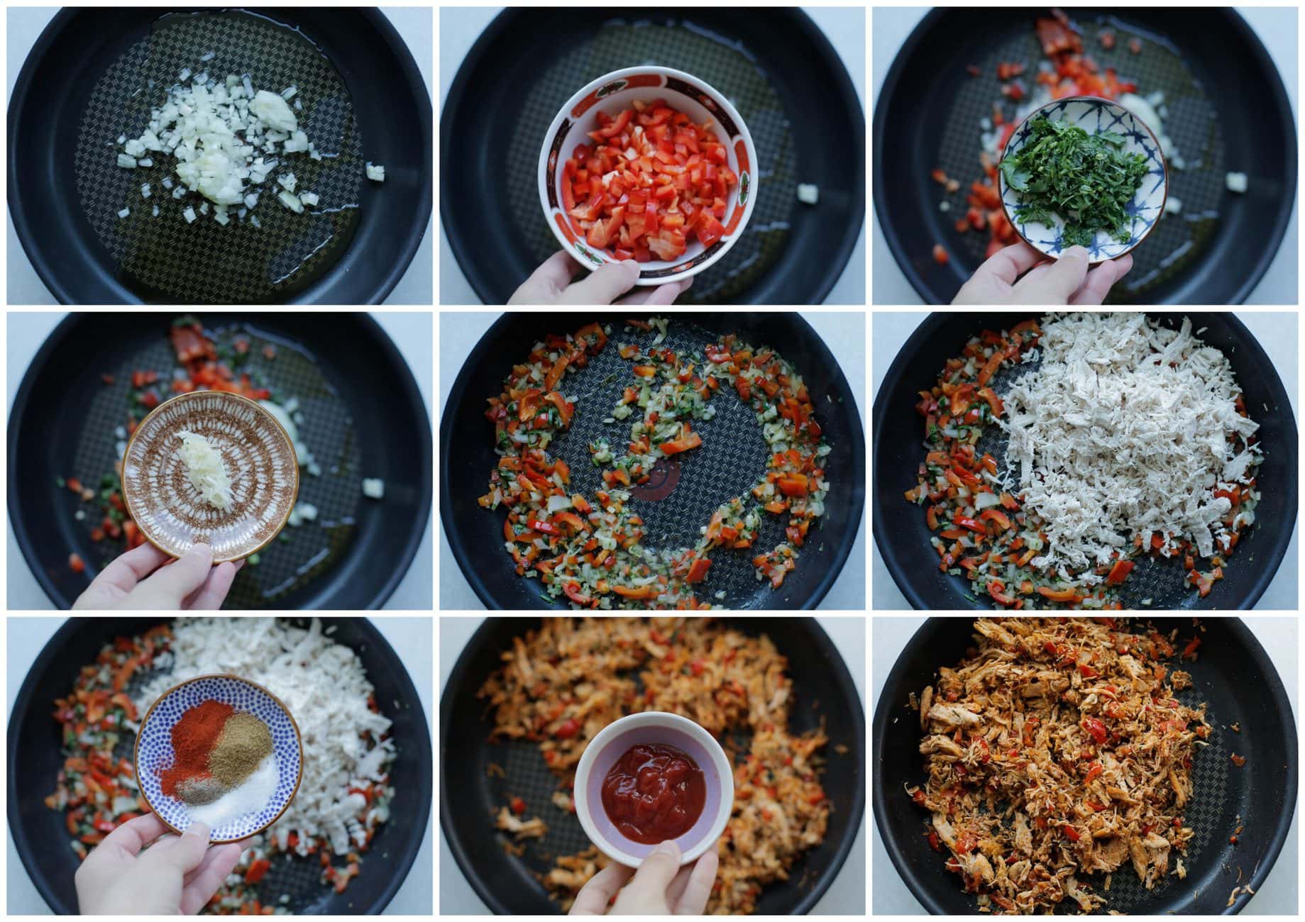 groentes bakken, vulling voor coxinhas