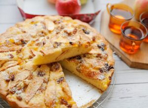 Appelcake met gele room