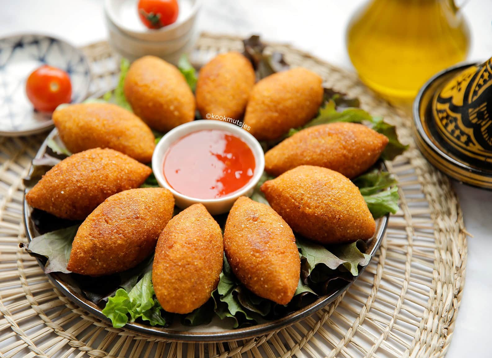 Bulgur gevuld met tonijn