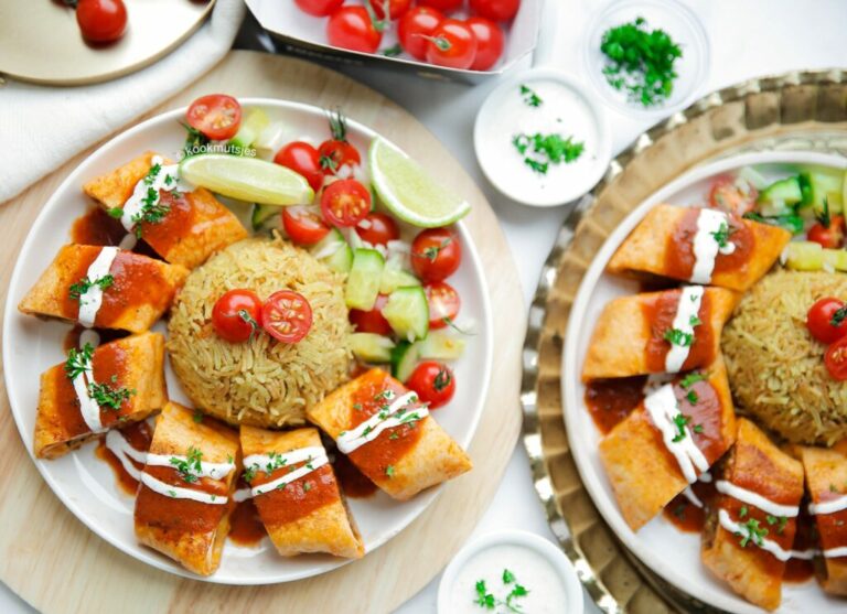 Beyti kebab x met rijst