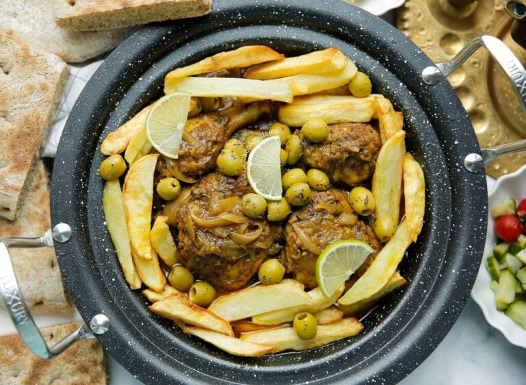 Kip tajine met friet
