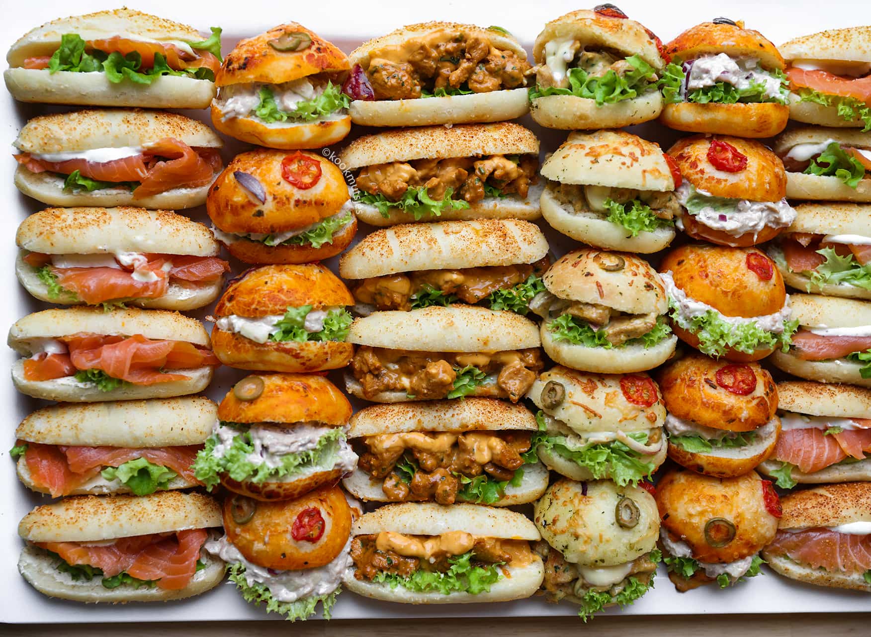 Mini broodjes - 4 soorten Kookmutsjes