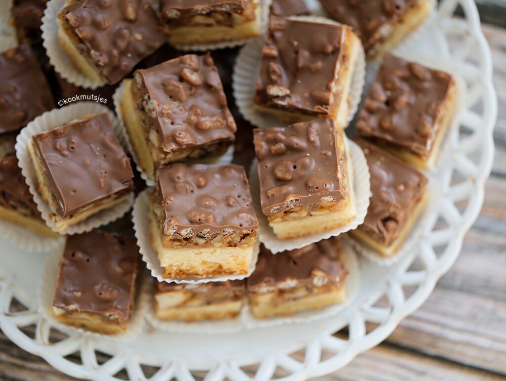 Crispy notenkoek met chocolade