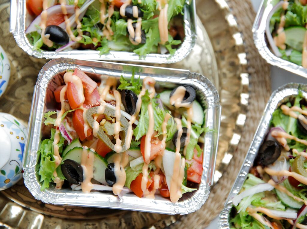 Kapsalon met kip en krieltjes