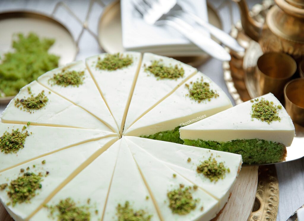 Pistache truffelcake