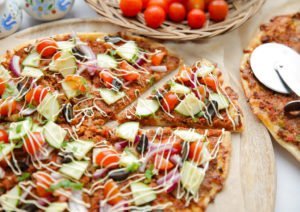Turkse pizza uit de oven