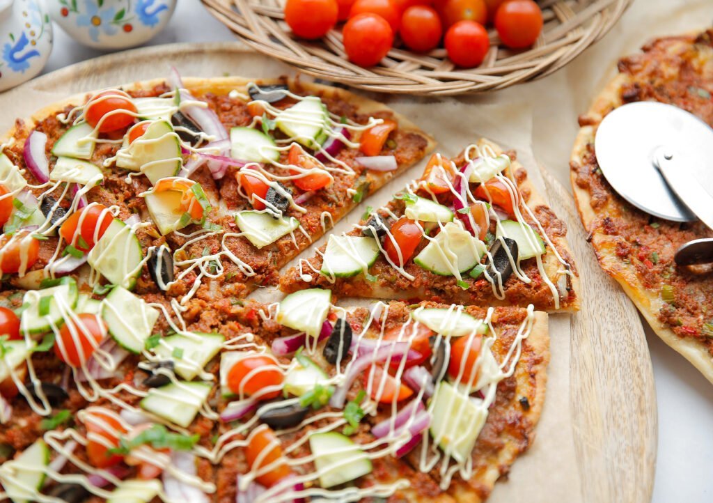 Turkse pizza uit de oven