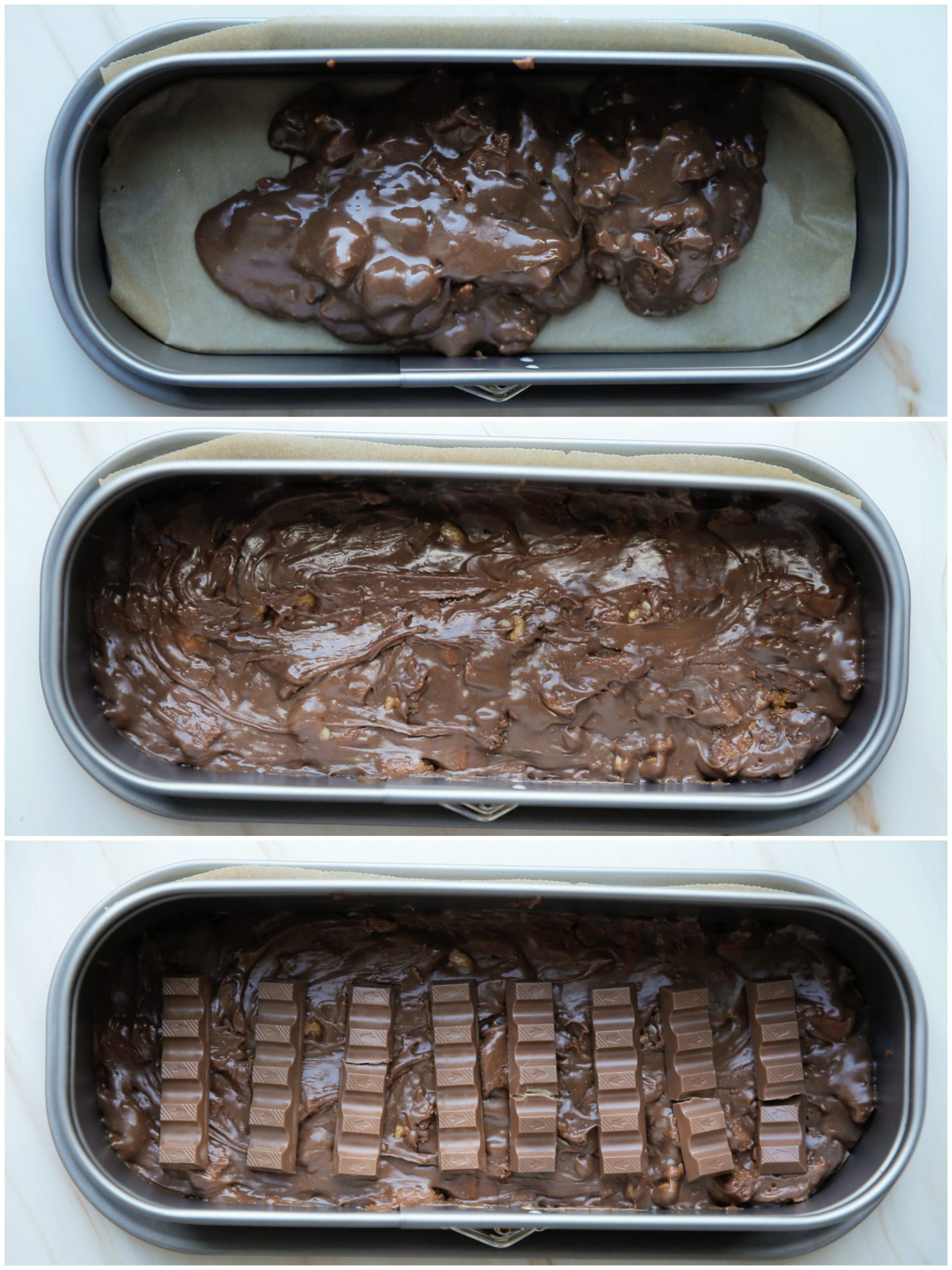 Chocolade fudge en kinder chocolade