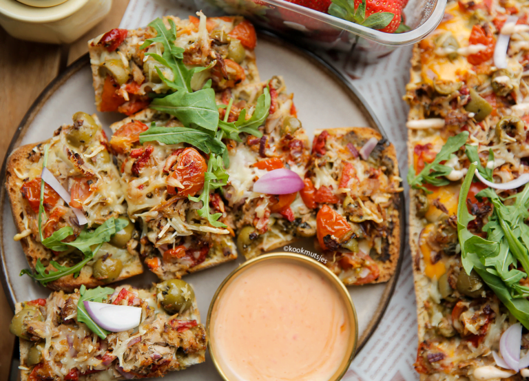 Ciabatta met tonijn en pesto