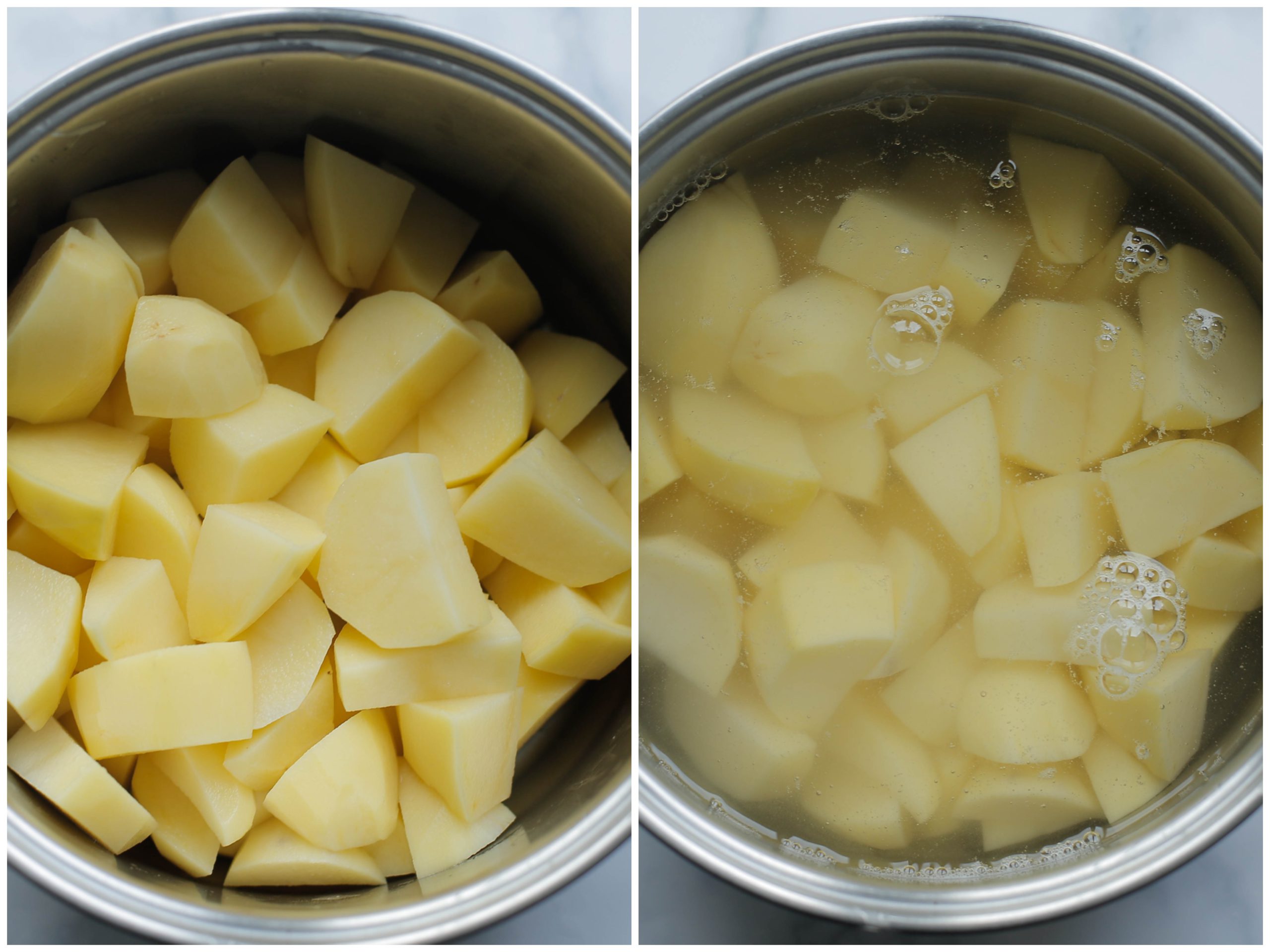 Aardappels voorkoken met een beetje zout