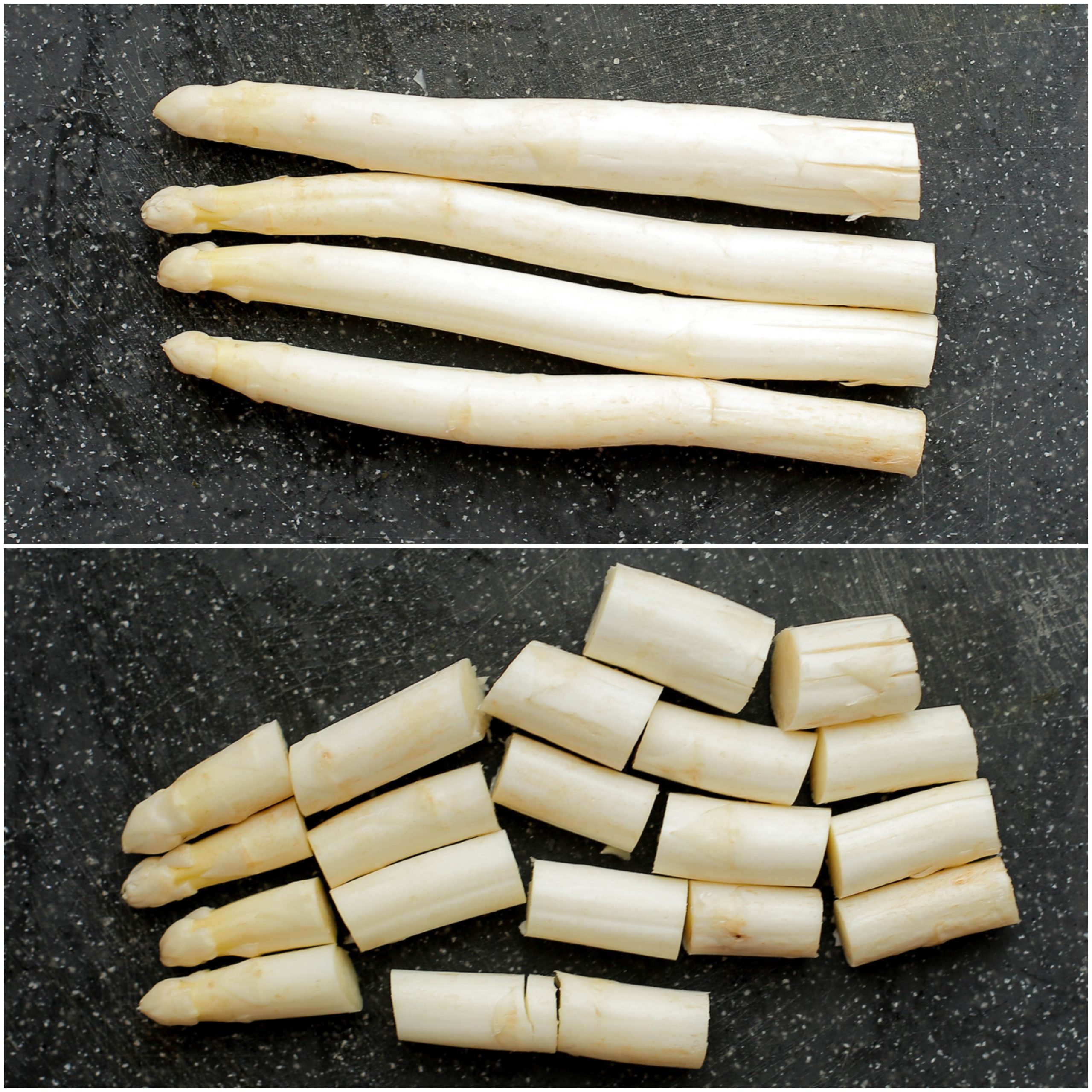 Asperges snijden voor de aspergesoep