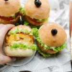 Aardappeltortilla burger met kip Kookmutsjes