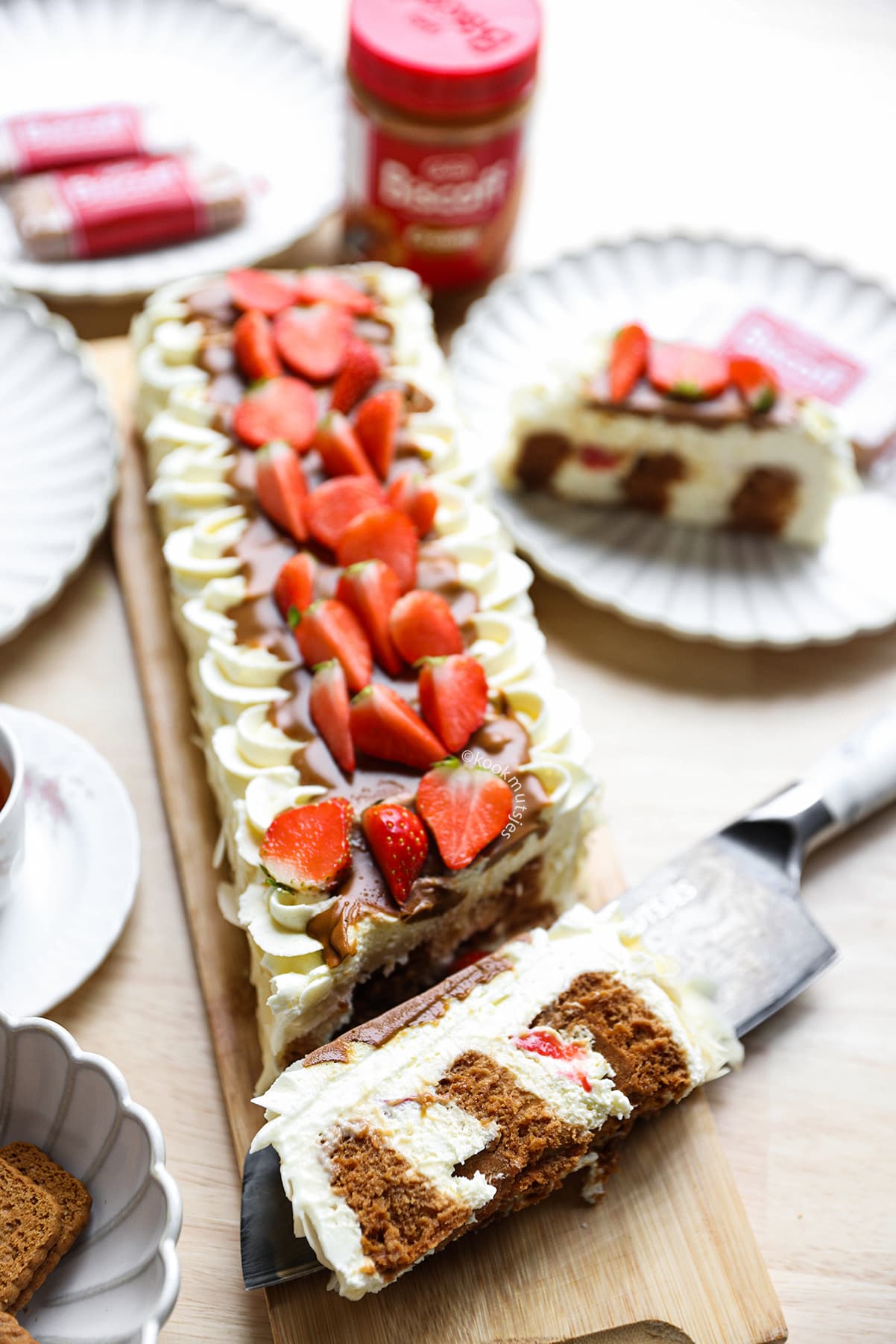 Biscoff Dessert no bake eindresultaat Kookmutsjes