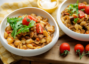 Conchiglie met gehakt