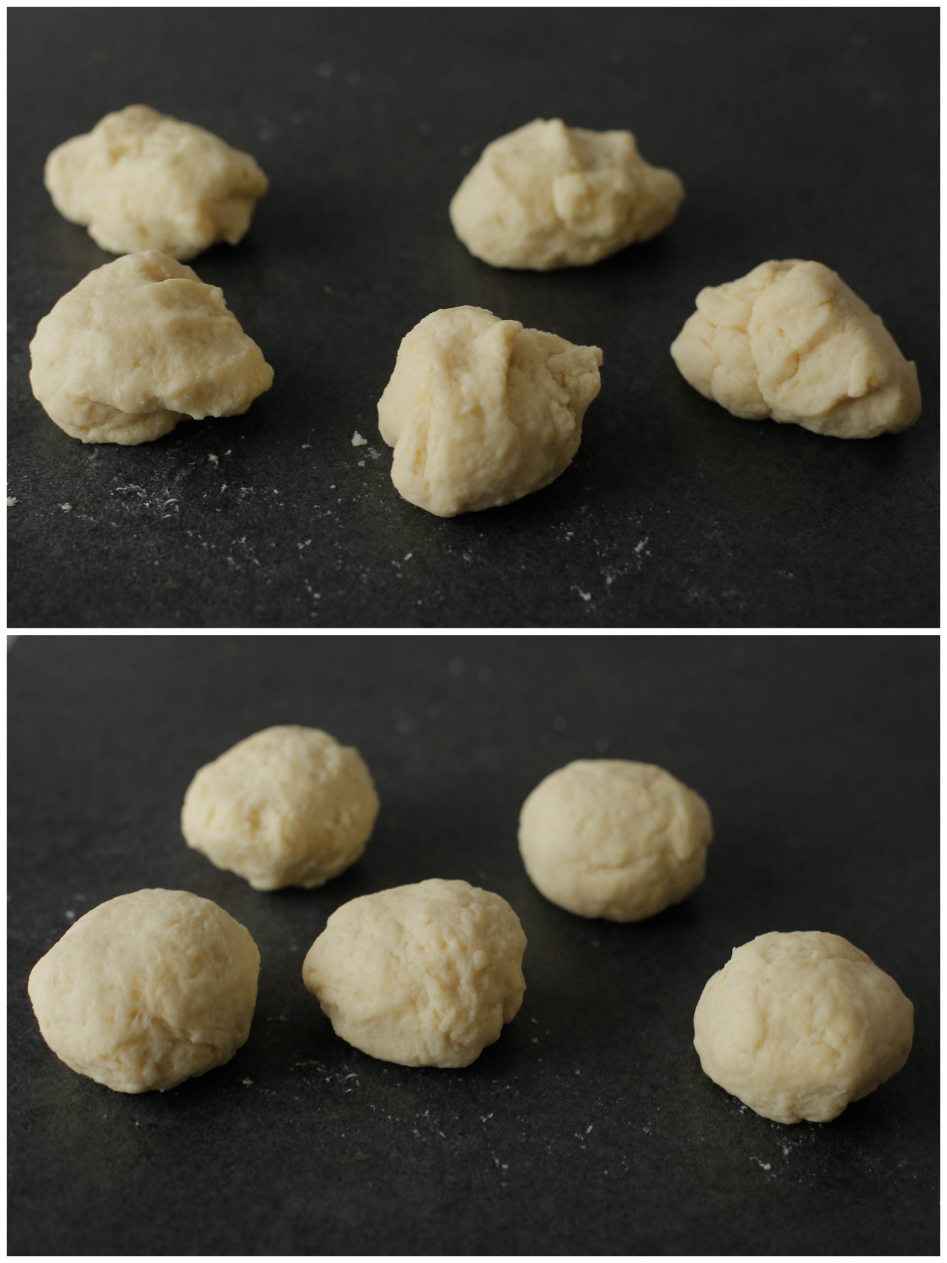 Deeg splitsen in 5 stukken