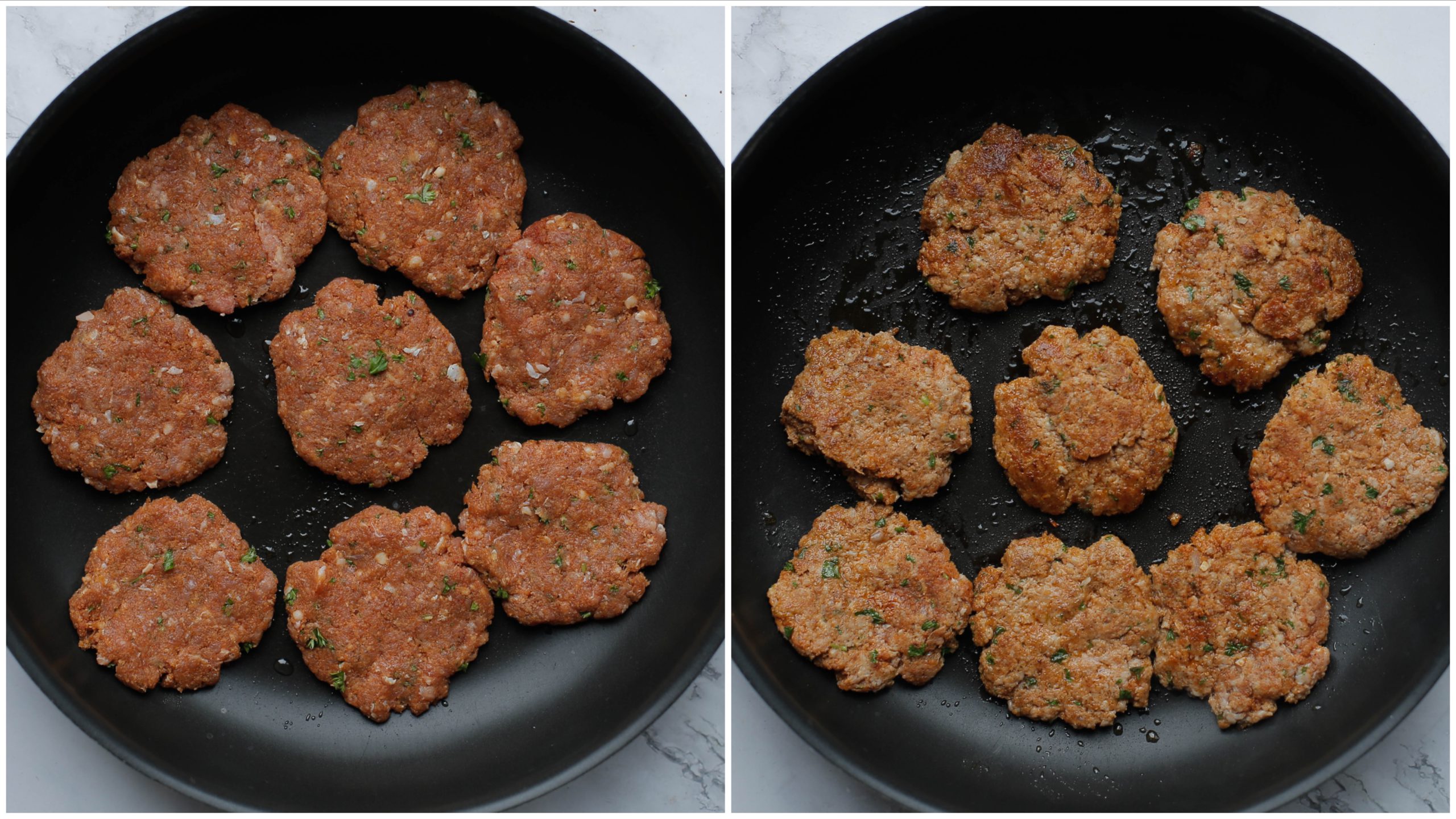 Gehakt bakken in pan