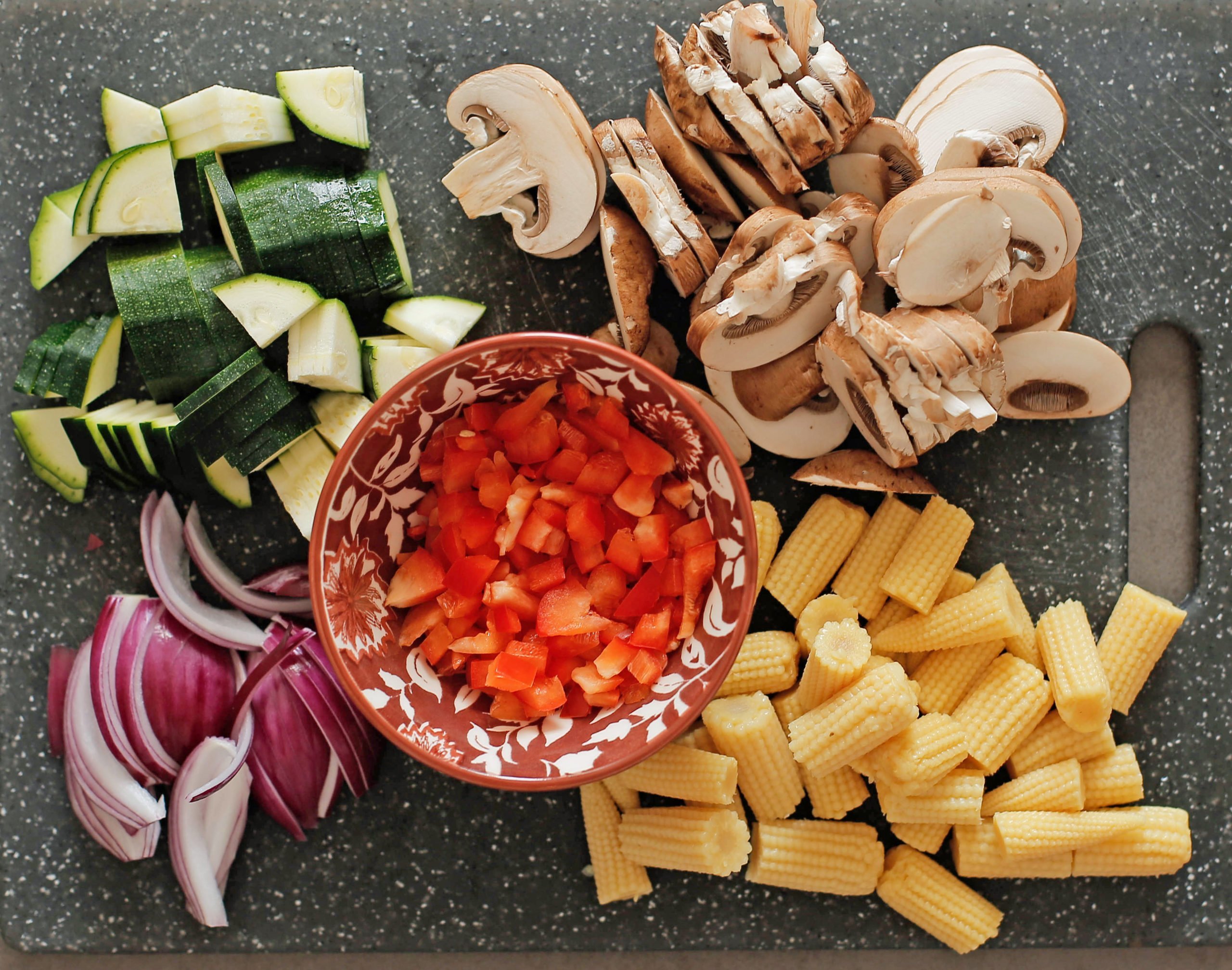 Groenten snijden tot voorkeur