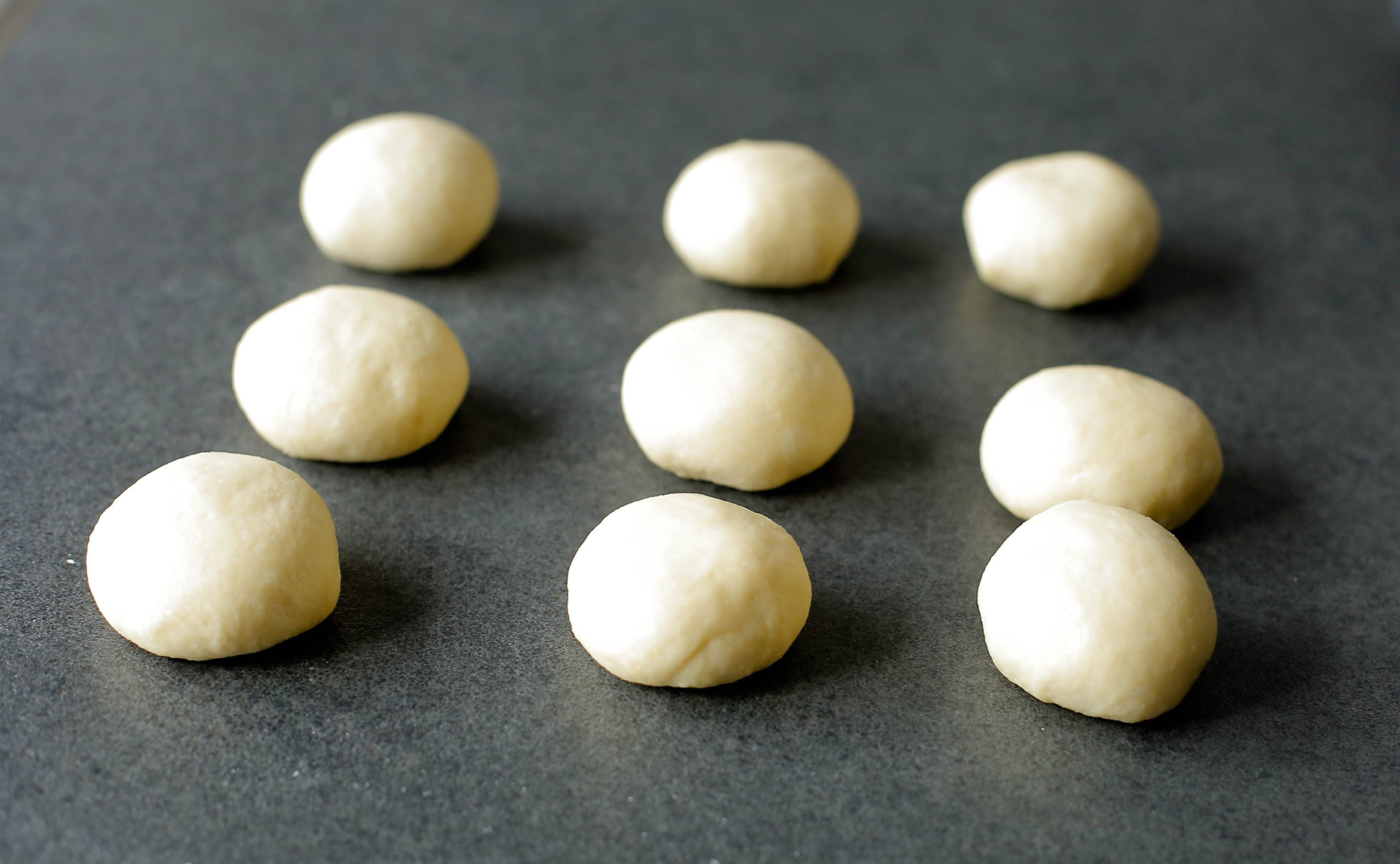 Deeg splitsen in 9 stukken