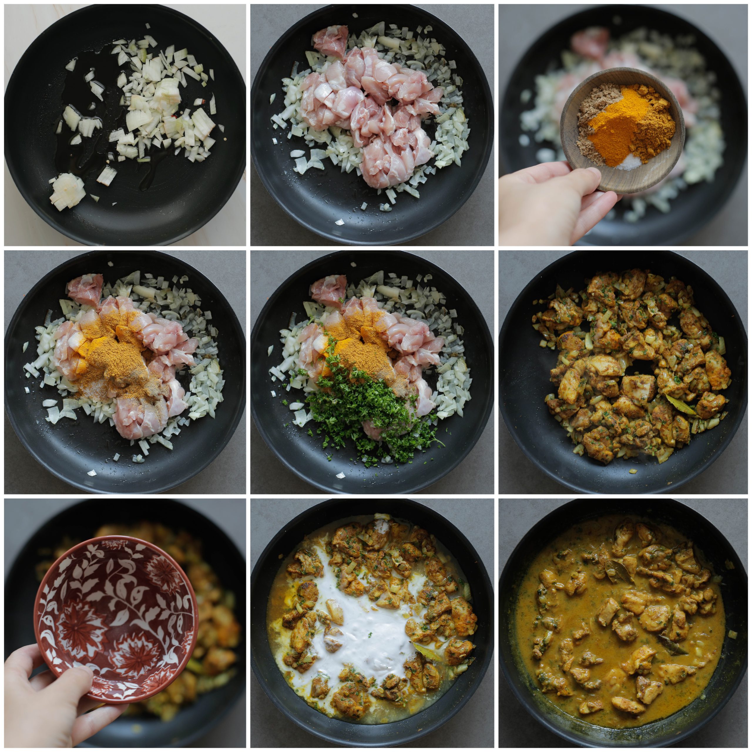 Kippendijen bakken in ras el hanoutsaus