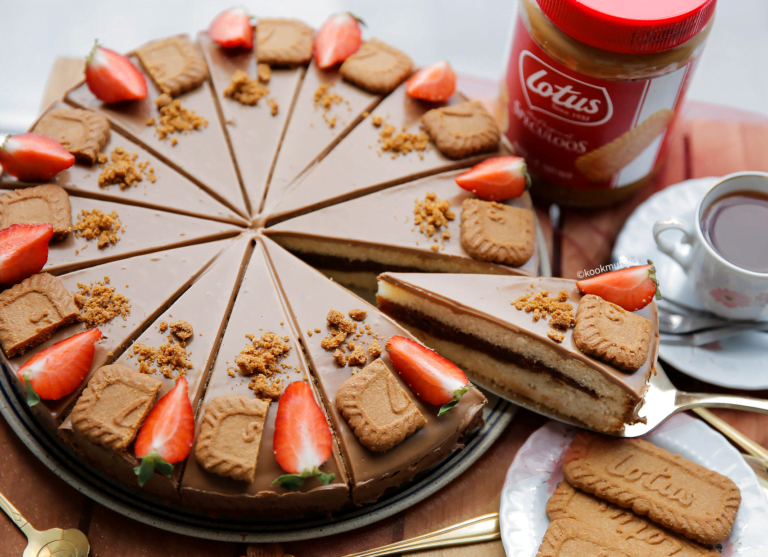 Speculooscake met vulling