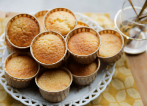 Vanillevla muffins eindresultaat