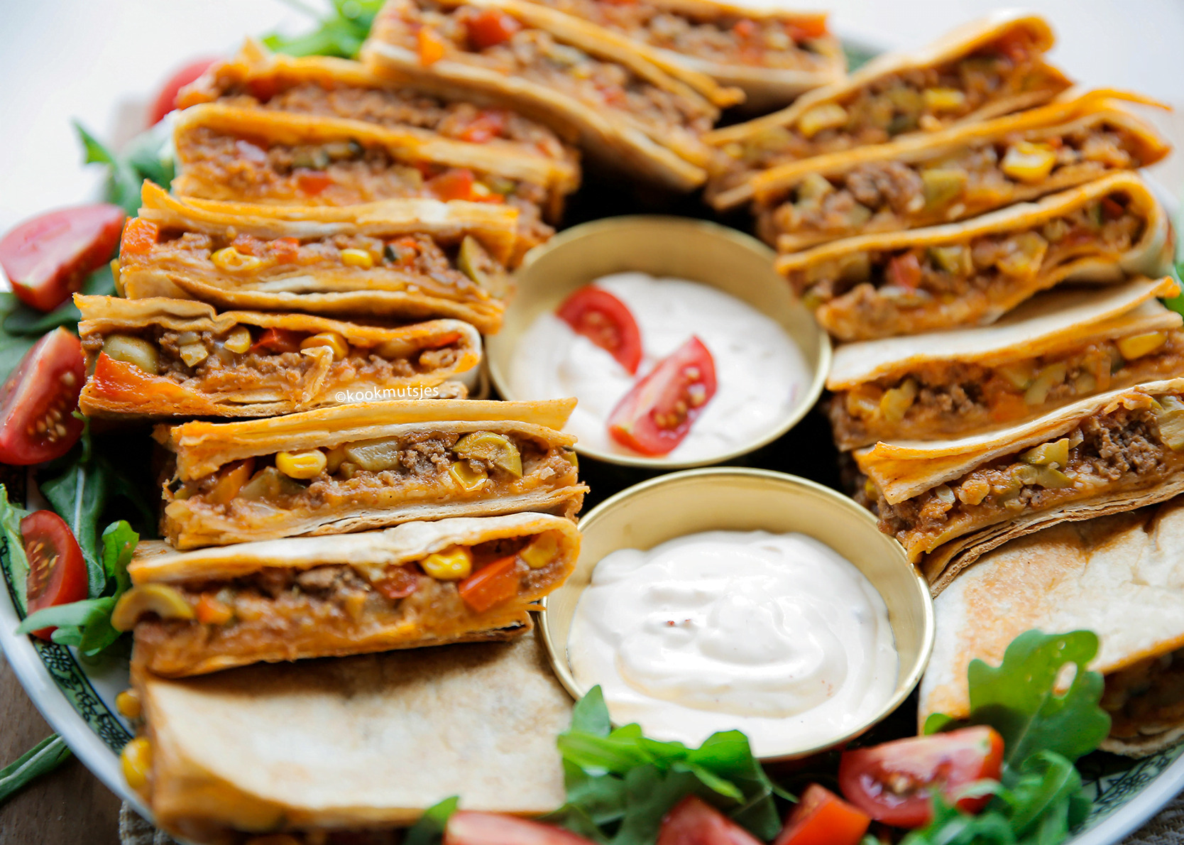 Wraptaart met gehakt