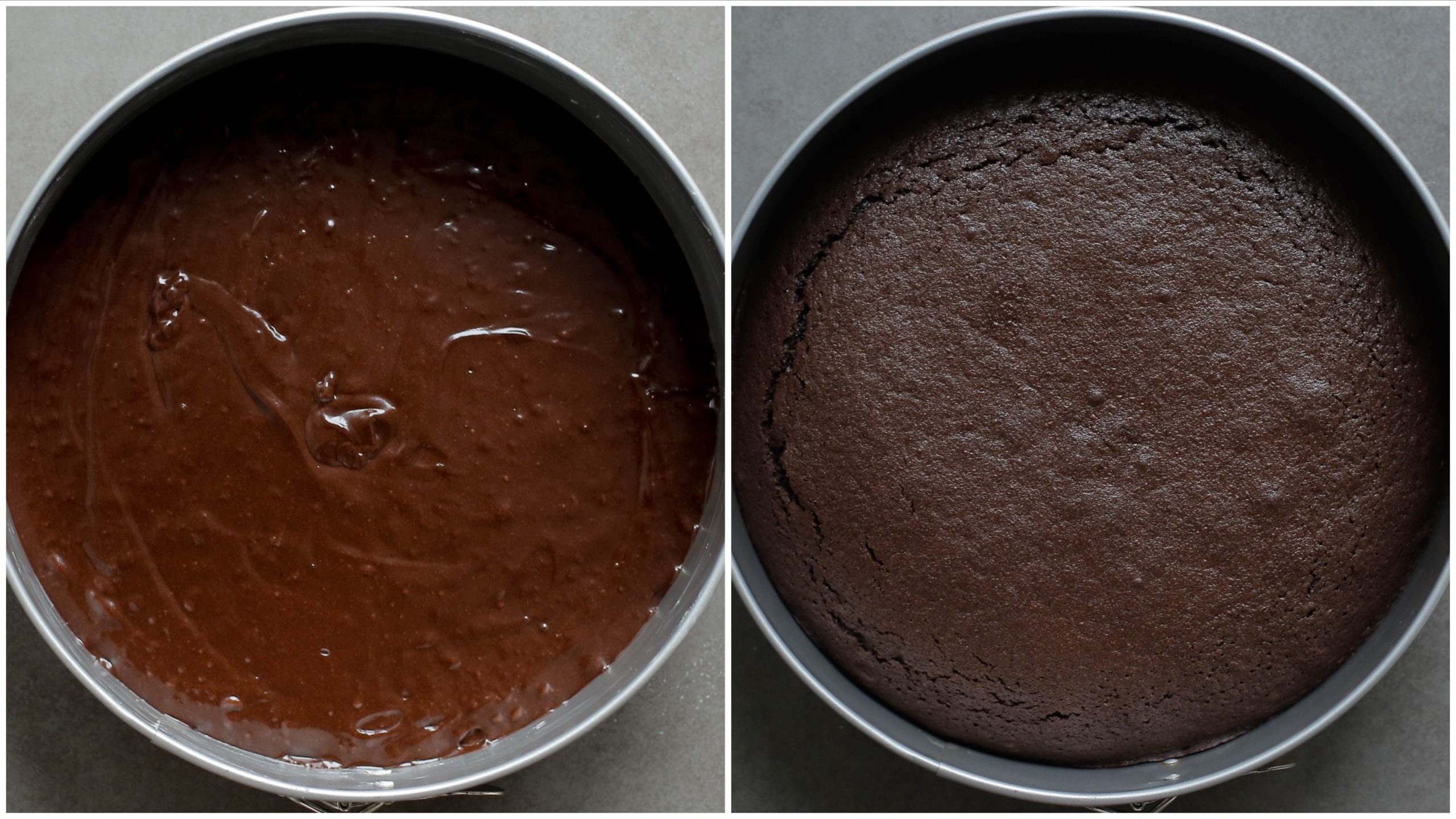 Chocoladecake bakken in de oven