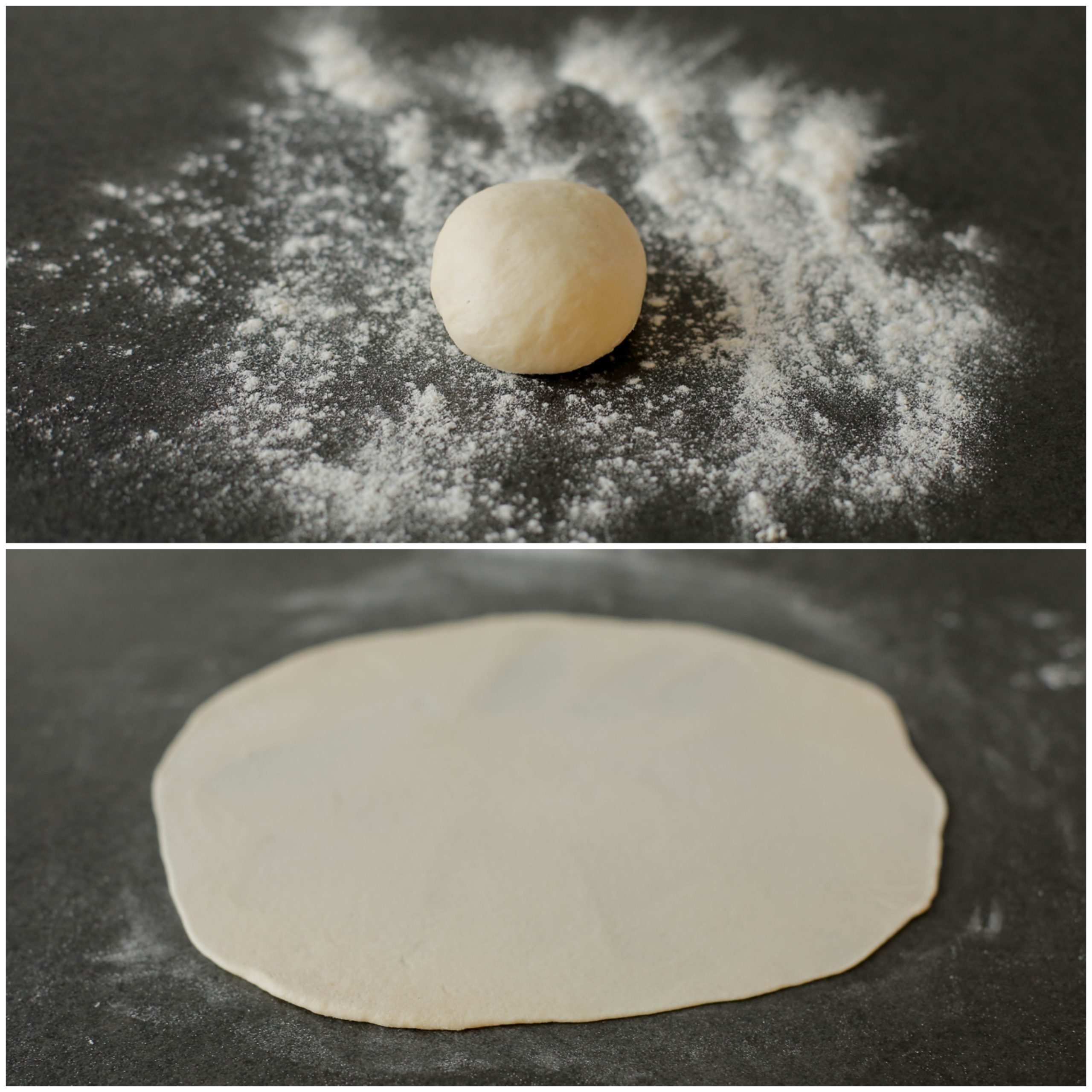 Deeg uitrollen tot een ronde lap