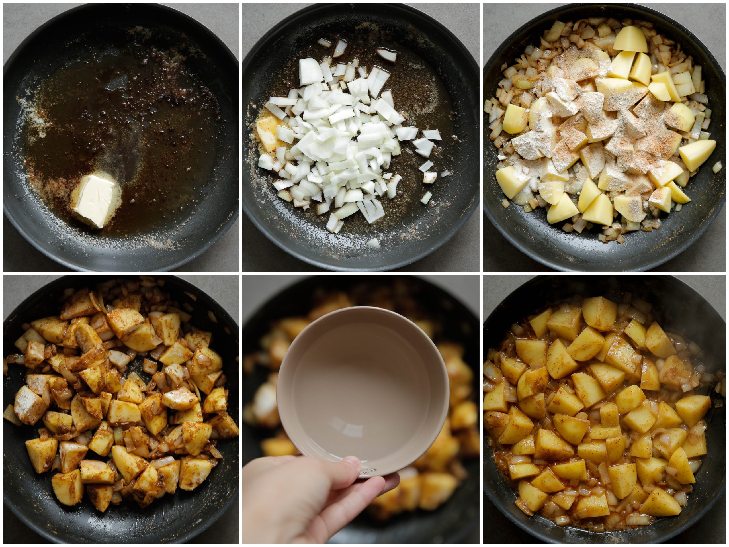 Groenten voorbakken en koken