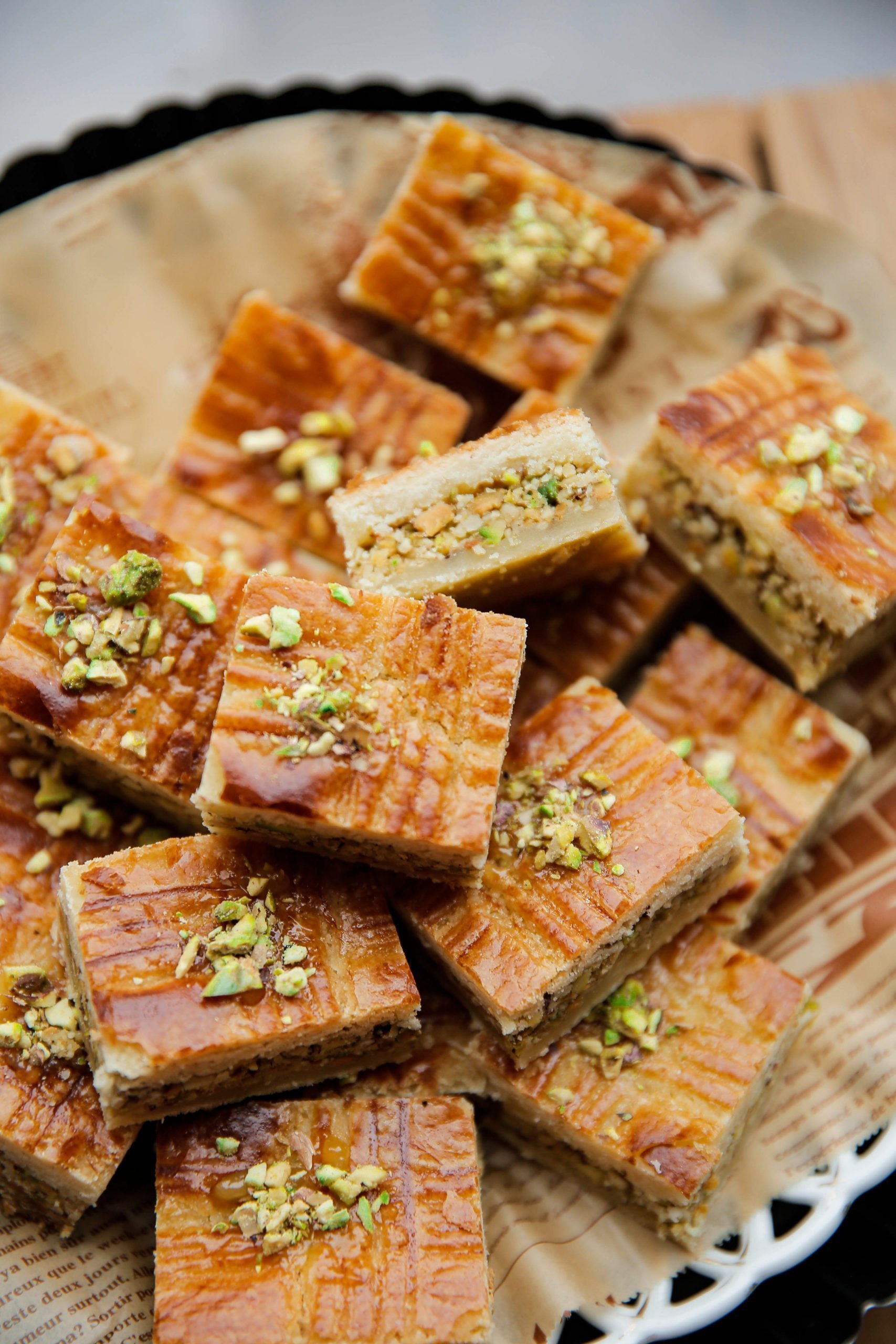 Pistache boterkoek eindresultaat