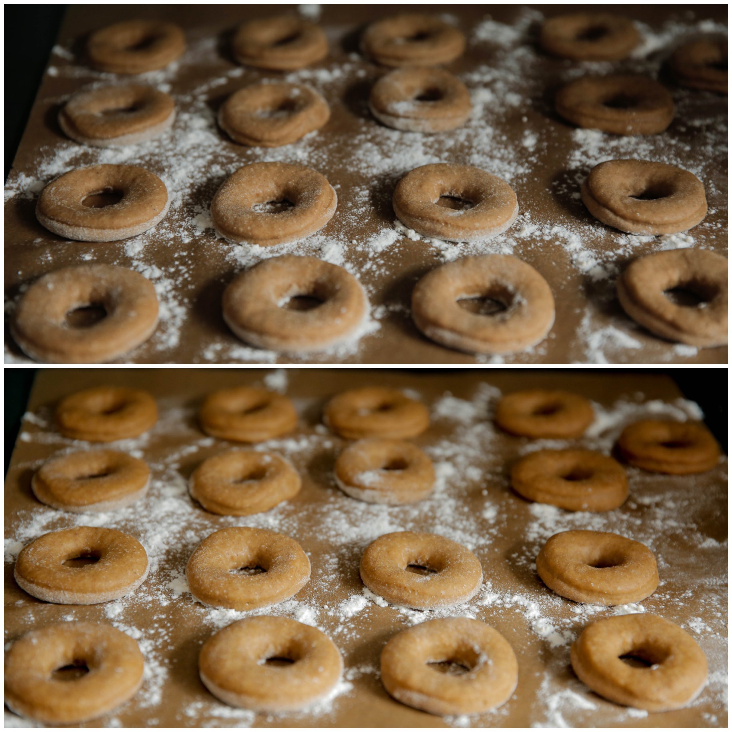Kaneel donuts tweede rijs