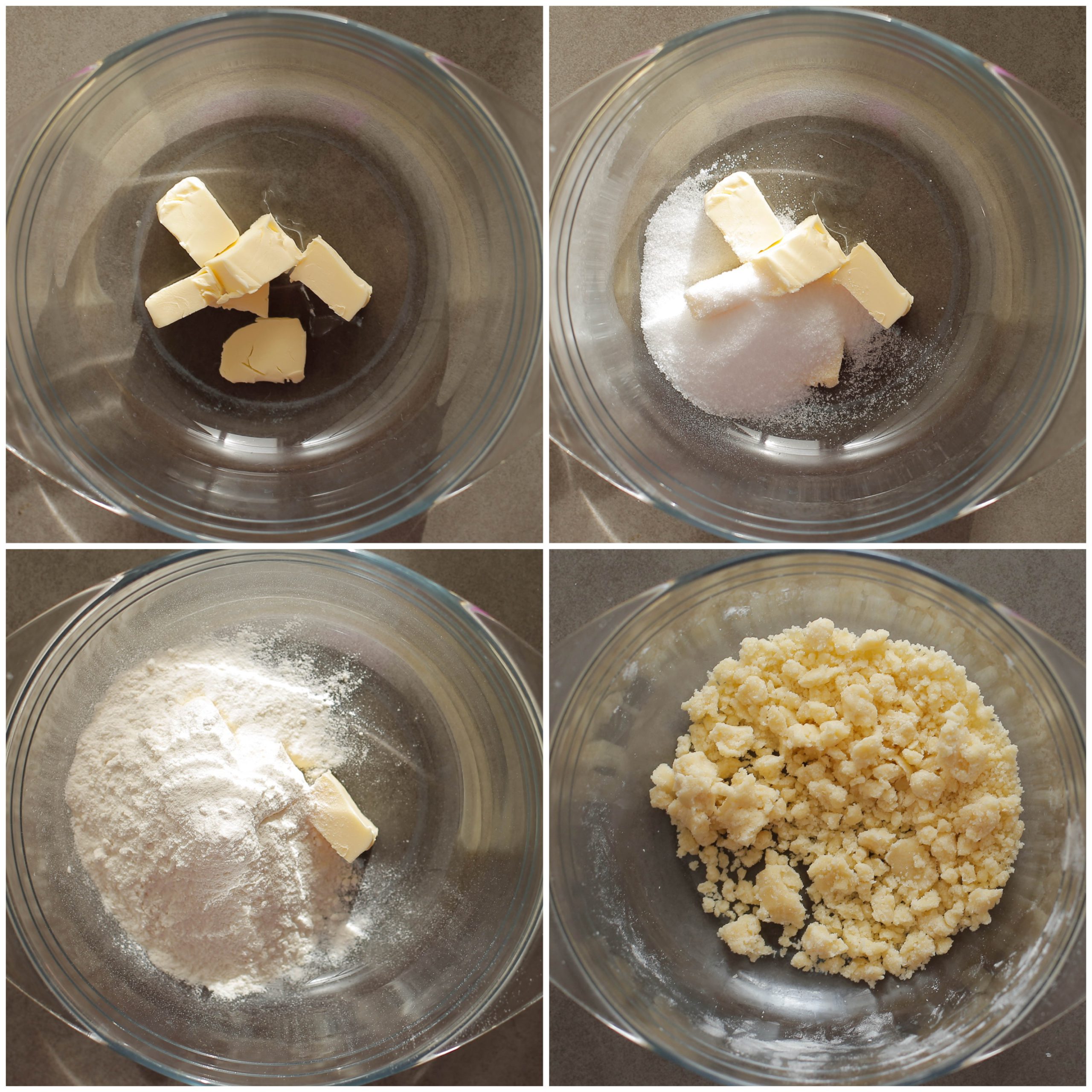 Koekkruimels maken voor de appelkruimel cheesecakes