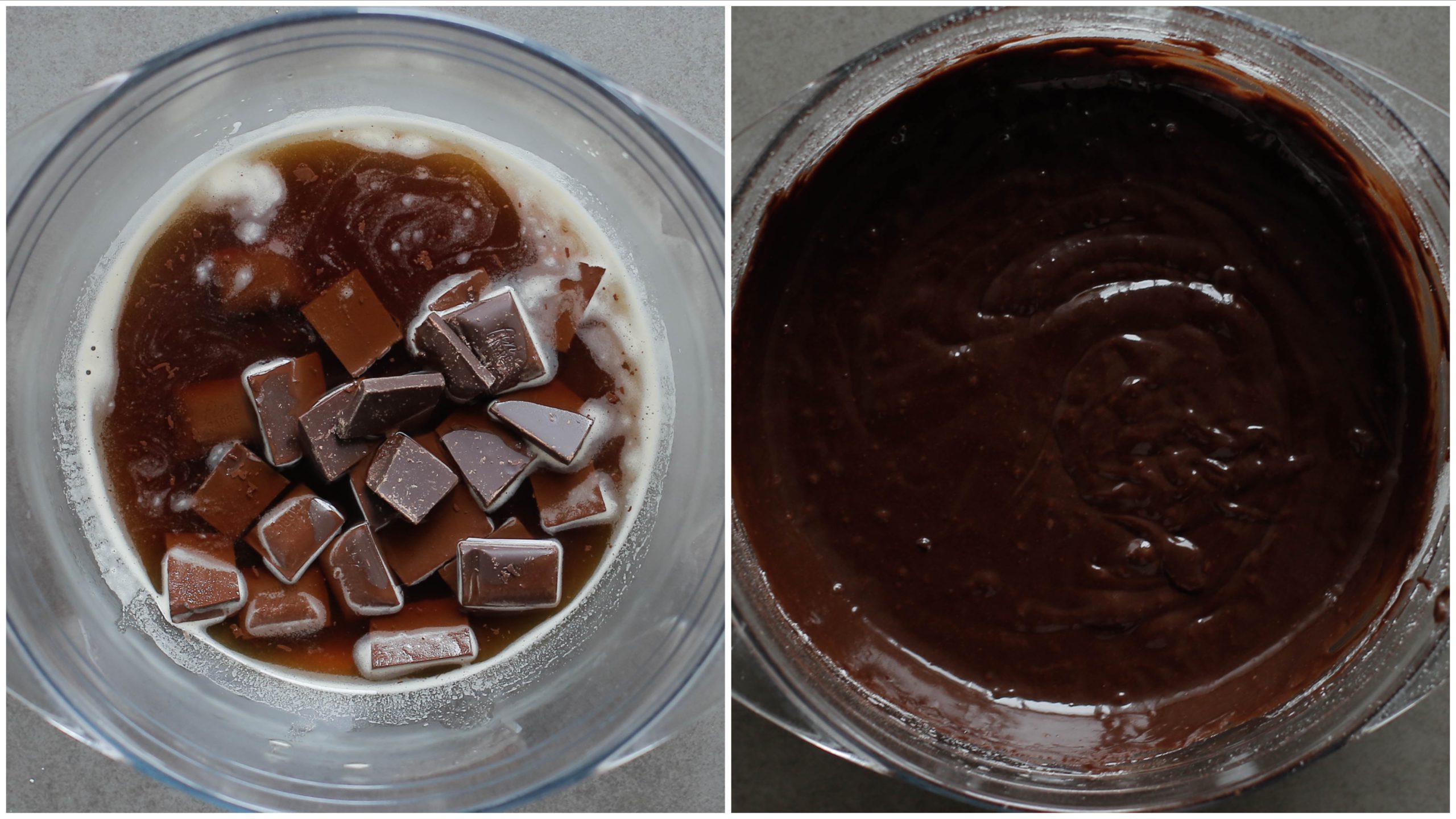 Koffie-chocolademengsel in een kom