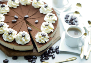 Koffie chocoladecheesecake
